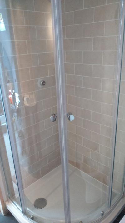 Shower installation and Tiling. Westbourne, Dorset.