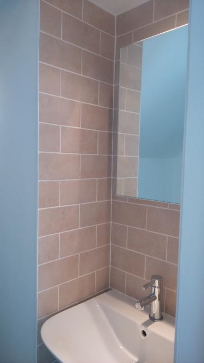 Basin Installation and Tiling. Westbourne, Dorset.