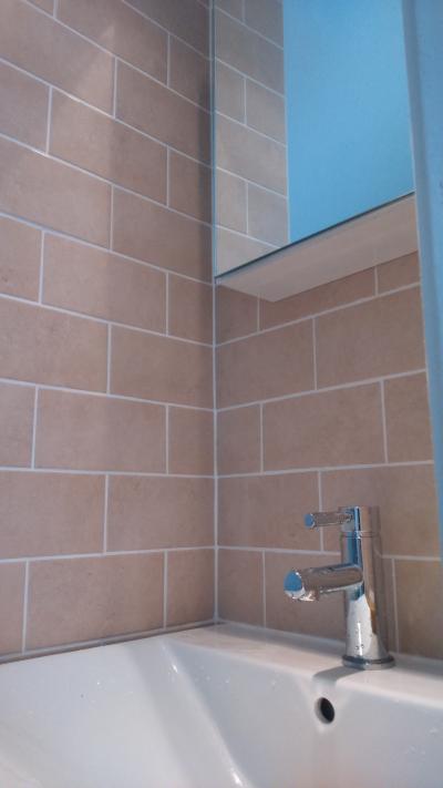Basin Installation and Tiling. Westbourne, Dorset.