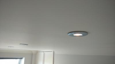 Plaster Skim over Artex Ceiling. Ringwood, Hampshire.