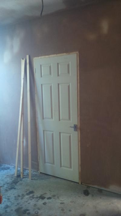 Installing New Doors & Door Linings to Openings & Plaster Skim. Bournemouth, Dorset.