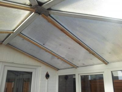 Insulated Consveratory Roof System Installation. 