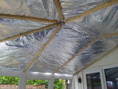 Treated Timber Battens Affixed over Insulation