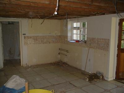 Kitchen Refurbishment - Existing Kitchen Cleared