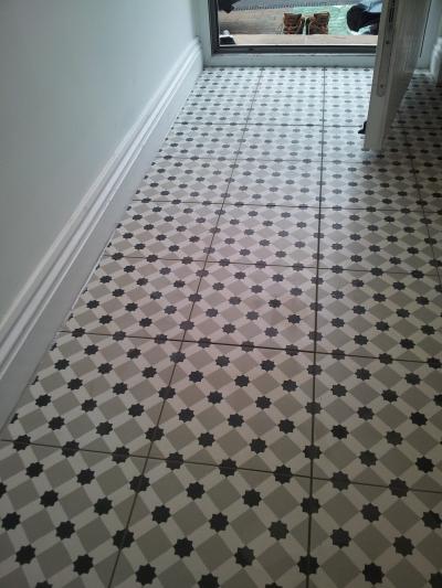 Entrance Hall Floor Tiling - Mudeford, Dorset